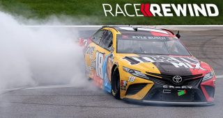 Kyle vs. Kyle: Busch wins late-race restart battle at Kansas