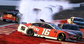 Derek Justis brings out caution early after a spin at Charlotte