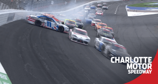 Late-race restart springs large Xfinity Series wreck at Charlotte