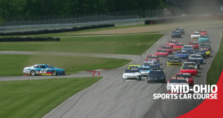 Late-race chaos on the restart snares Austin Cindric at Mid-Ohio