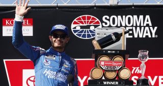 Cheers to NASCAR’s return to Wine Country; Larson sweeps race
