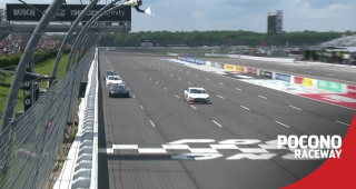 Austin Cindric holds off Ty Gibbs at Pocono Raceway