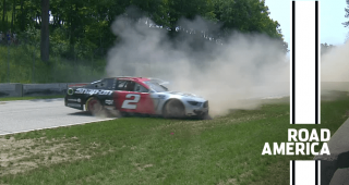 Wild spin for Brad Keselowski in Road America practice