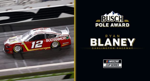 Visit Ryan Blaney ganó la Pole Position para la carrera de Playoffs 2021 en Darlington page