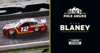 Ryan Blaney earns Busch Pole for Darlington playoff opener
