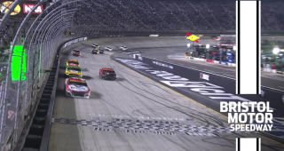 Final Laps: Larson holds off Harvick for Bristol victory