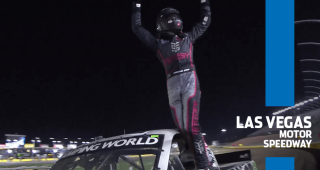 Christian Eckes celebrates emotional first Truck Series win