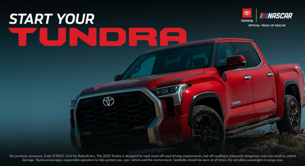 Visit Tu oportunidad para ganar una nueva Toyota Tundra 2022 page