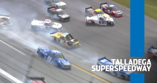 Multiple trucks collected in ‘Big One’ at Talladega