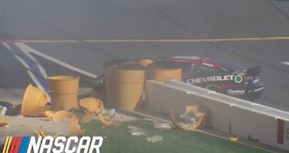 Tyler Reddick crashes at Next Gen test in Charlotte