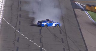 Ricky Stenhouse Jr. spins at Charlotte’s Next Gen test