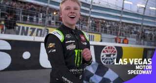 Ty Gibbs holds off Noah Gragson to win at Las Vegas