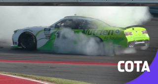 AJ Allmendinger trades cool-down lap for burnouts at COTA