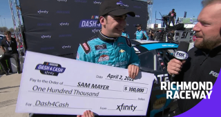 Sam Mayer wins Dash 4 Cash with career-best finish at Richmond