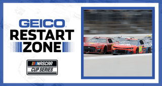 How the GEICO Restart Zone set up Logano’s bump-and-run on Byron