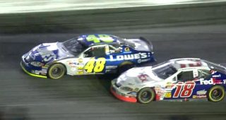 Last-lap pass! Johnson wins 2005 Coca-Cola 600