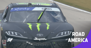 Gibbs holds off Larson for Xfinity win at Road America