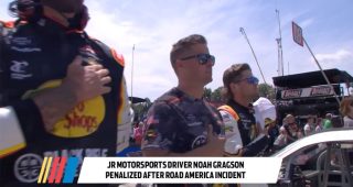 Noah Gragson penalized after Road America incident