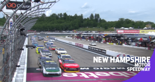 Green flag waves in Xfinity Series race at New Hampshire