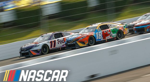 Visit Denny Hamlin ganó en Pocono, pero fue descalificado; Chase Elliott ganador oficial page