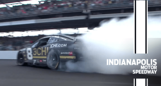Reddick smokes out Indy’s front stretch after second career win