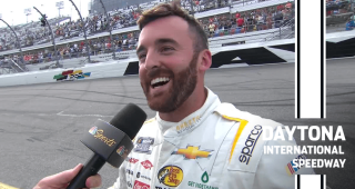 Austin Dillon reacts to racing into a playoff berth