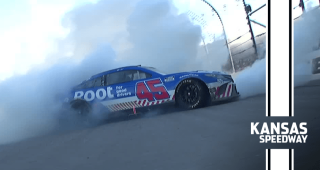 Watch Bubba burn it down at Kansas Speedway