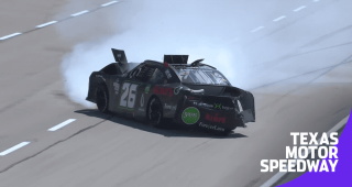 Jeffrey Earnhardt spins into wall at Texas