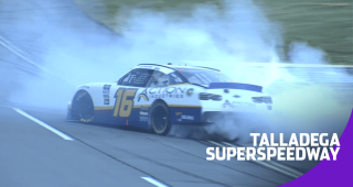 Allmendinger puts on smoke show at Talladega