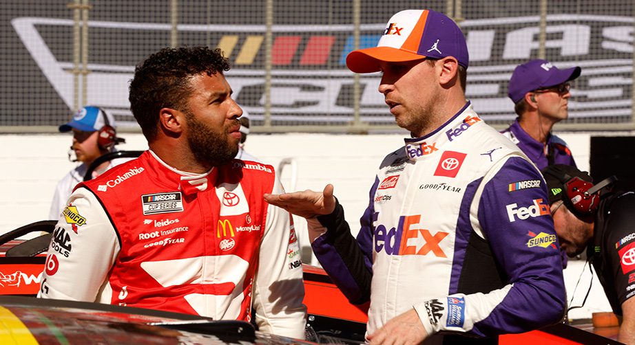 Denny Hamlin on Bubba Wallace: 'He made a bad decision' - NASCAR EN ESPANOL