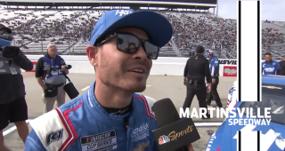 ‘Slower is faster’: Larson holds off field, on pole at Martinsville