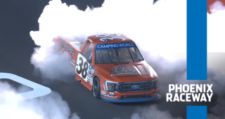 A burnout fit for a champ: Zane Smith kicks off celebration at Phoenix