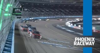 Zane Smith holds off Ben Rhodes in the closing laps at Phoenix