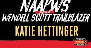 Katie Hettinger wins 2022 Wendell Scott Trailblazer Award