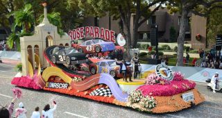 Behind the scenes at NASCAR’s first Rose Parade