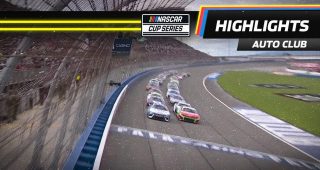 Christopher Bell leads the field to green at the Pala Casino 400
