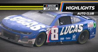 The 8 returns to Victory Lane: Kyle Busch takes a bow at Auto Club