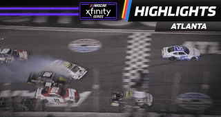 Austin Hill wins, Parker Kligerman spins in Xfinity finish at Atlanta