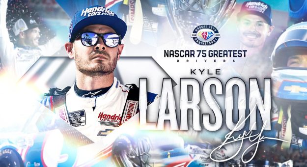 Visit Kyle Larson agregado a la lista de los 75 Mejores Pilotos de la NASCAR page