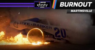 John Hunter Nemechek burns it down after lighting it up at Martinsville