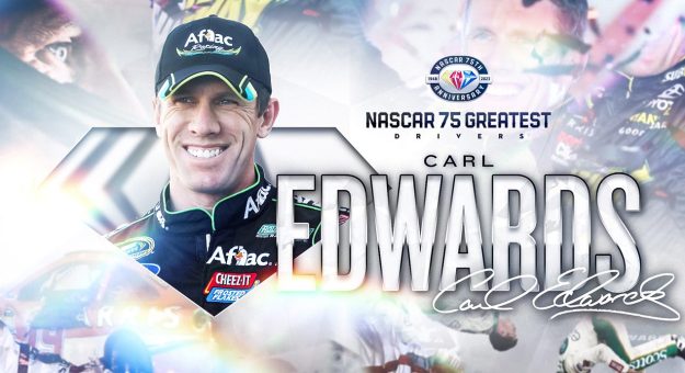 Visit Carl Edwards agregado a la lista de los 75 Mejores Pilotos de la NASCAR page