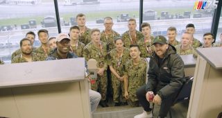 NASCAR Salutes: Jesse Iwuji returns to U.S. Naval Academy, visits Dover with troops