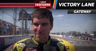 Grant Enfinger celebrates truck win with special announcement