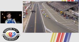 Daniel Suárez rewatches, reacts to first Cup win at Sonoma