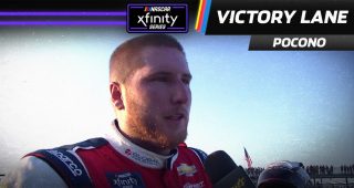 Hill didn’t think he had enough fuel to take Pocono checkered flag