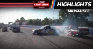 Playoff driver Nick Sanchez wrecks at Milwaukee