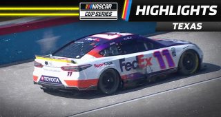 Gibbs out at Texas after colliding with teammate Hamlin on pit road