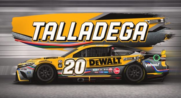 Visit Autos con nuevo look Playoffs NASCAR 2023 en el Talladega Superspweedway page