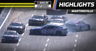 Bowman, Burton wreck at Martinsville