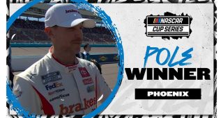 Denny Hamlin will start on pole at Phoenix